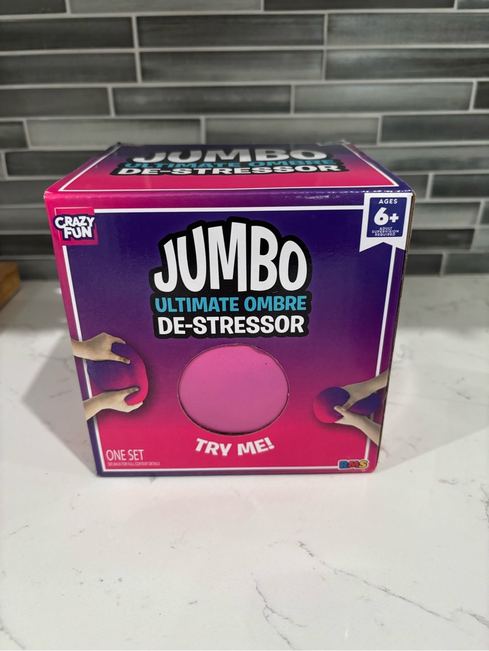Jumbo Ultimate Ombre De-Stressor - Pink